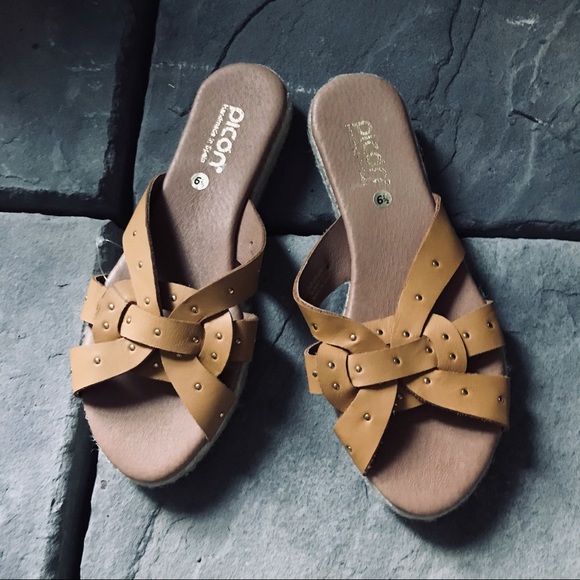 Picon Shoes - NWOT Picon leather sandals handmade in Spain espadrille
